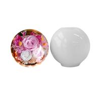 Silicone Mold Epoxy Resin Molds Handmade Moulds Sphere Shape Making Moulds Silicone Ornament for Home Decors