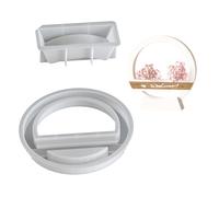 Silicone Mold Featuring Round/Heart Shape Detailed Craft Mold Decorative for Craft Lovers and Decorators Food Grade Silicone Crafting Tool
