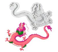 -Silicone Mold - Flexible 3D Silicone Cake Fondant Mold, Textured Flying Dragon Mold, Candy Chocolate Sugar Mold | Dragoon Baking Moulds for Cakes, Decorating, Crafts, DIY Project