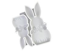 Silicone Mold, Food-Safe Detachable Design for Soap Chocolate Crafting, Holiday Decoration Holiday Crafting Rabbits Silicone