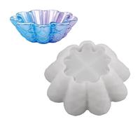Silicone Mold for Artistic Projects Including Making Jewelry Bowl and Decorative Bowl with Delicate Lace Trim Silicone Mold