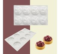 Silicone Mold for Baking Cakes,Soap Molds,Flower Shape Silicone Molds for Homemade French Dessert Mold for Pastry Chocolate,Jelly Chocolate Mold ＆ Ice Cube Tray (G_ Coffee Beans)