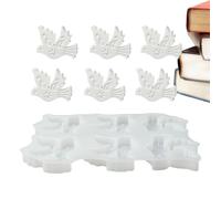 Silicone Mold for Casting, 6-Cavity Non-Stick Design, Pigeon Statue Silicone Mold for Concrete, Clay, Epoxy Resin, Soap, Candle, Chocolate, or Dessert for Adults, Children, and Craft Enthusiasts