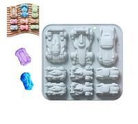 Silicone Mold for Casting - Easy Release 9-Cavity Non-Stick | Racing Car Silicone Mold,for Soap Candle Chocolate Dessert Kids Beginners Professionals