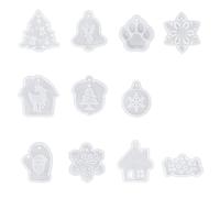 Silicone Mold for Crafting Hanging Ornaments Christmas Tree Pendant Stylish Holiday Embellishments Molding Tool Silicone Molding Tools