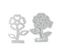 Silicone Mold for Crafting Unique Floral Decorations Flower and Flower Pots Base Sculpture Making Casting Resin Casting Mold