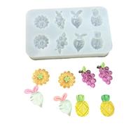 Silicone Mold for Crafting Unique Star Heart Balloon Earrings and Dangle Jewelry Fruit Balloon Earring Mold