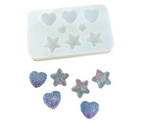 Silicone Mold for Crafting Unique Star Heart Balloon Earrings and Dangle Jewelry Fruit Balloon Earring Mold