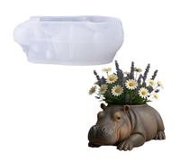 Silicone Mold for Epoxy Resin Casting Decorative Hippo Shape Small Succulents Plant Pots Vases and Gift Making Supplies Creativity and Supplies