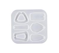 Silicone Mold for Festive Earrings Crystal Pendant Making Mold Irregular Shaped Jewelry Molds Kit for Women Girl Portable Ear Pendant Molds