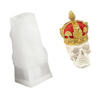 Silicone Mold for Making Crucifix Crowns Skull Decorations Resin Perfect for Craft Enthusiasts and Beginners Recyclable Resin Molding Cast