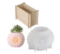 Silicone Mold for Sunflowers Vase Craft Projects Great for Resin and Plaster Creation with Realistic 3D Design Multifunctional Craft Mold