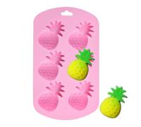 Silicone Mold, Fruit Shaped Tray, Chocolate Candy Base, Easy Release, Thermal Resistance Technology, Household Baking Supplies, Red Flexible Design for Family Friends Student Gift