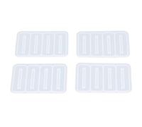 Silicone Mold Hair Clip Hairpin Mold Reusable DIY Crafting Tool for Girls Women Silicone Material 4 Pieces 4in 3in 0.2in