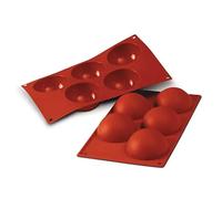 Silicone Mold Half Spheres 5 Mini Servings Semisphere Ø80x40 mm - SILIKOMART