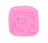 Silicone Mold High Heels Patterned Food Grade Non Stick DIY Baking Tools for Cake Chocolate Ice Cream Hand Made Soap Pudding Candy Making Durable Reusable Safe Material
