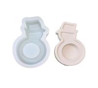 Silicone Mold Holder Resin Creative Candlestick Making for Home Gypsum Plaster Silicone Mold for Festive Holder Christmas Making Supplies