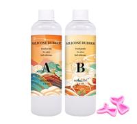 Silicone Mold Kit - 1kg Liquid Mold Maker, Tear Resistant Flexible Silicone, Convenient Craft Material | Easy Pour Silicones for Cement Jewelry Soap Resin Candle Casting DIY Projects