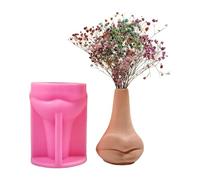 Silicone Mold Large Mouth Flower Pots Molds Flowerpot Clay Cement Plasters Molds DIYs Vase Home Garden Decors Vase Mold