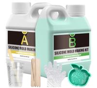 Silicone Mold Making Kit,1.2L/46oz Liquid Silicone Rubber 15A for Casting(Green)