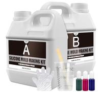 Silicone Mold Making Kit, 100oz/2.6L Liquid Silicone Rubber 15A for Casting
