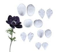 Silicone mold pasqueflower anemone Floral Petal All-purpose Veiner Mold for gumpaste flower leaves for cake decorating, chocolate, sugarcraft, Cake Decor,Clay