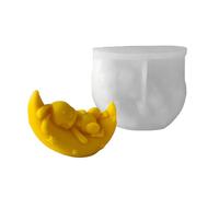 Silicone Mold Rabbits Shape Crafting 3D Molds Silicone Texture Great for Creation Rabbits Mold