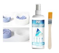 Silicone Mold Release Spray - 100ml Silicone Release Spray, Fast-Drying Lubricant Agent with Brush | Epoxy Releasing Agent for Concrete Plaster Casting Home Workshop Garage Craft Room Studio Candle