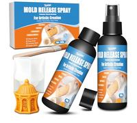 Silicone Mold Release Spray - 200g Water Based Mold Release Agent for Epoxy Resin, Silicone, Candle Making, Soap, Plaster & Concrete, Non-Stick, Easy to Demold, Extend Molds Life