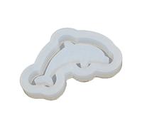Silicone Mold Resin Art Shaker Dolphin Charm Pendant Crystal Keychain Earring Pendant Tool Resin Shaker Molds Silicone Keychain