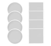 Silicone Mold, Resin Epoxy Casting Mold for Making Coasters, Home Decorations Molds for for Diamonds Edge with Holder for Kit