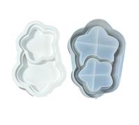 Silicone Mold Resin Trays Making Star/Cloud/Stone Pattern Shape Molds Ornament Casting Craft Supply Molds