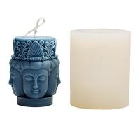 Silicone Mold,Scented Candle Mould,Buddhism Brahma Buddha Statue Candle Moulds,Casting Mould, DIY Candle Making, Crafts Silicone Mold Making Tool,Scented Candle Craft Handmade (A)