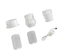 Silicone Mold Set Enabling Customing Resin Lamp Creations Using Dry Flowers and Glitters for Artistic Home Accents Craft Mold