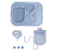 Silicone Mold Shaker Molds Nurse Theme Crystal Epoxy Resin Jewelry Pendant Craft Casting Tools Silicone Nurse Themed Molds
