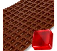 Silicone Mold, Square Candy, 4mL, 140 Cavity, Commercial Half Sheet