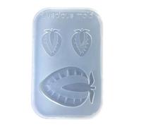 Silicone Mold Strawberry Design for Effortless Removal Perfect for Beginners and Craft Application Half Strawberry Mold