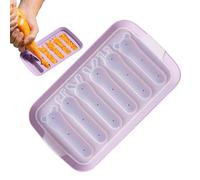 Silicone Mold Tray - 6 Compartment Baking Mold Kitchen Accessory | Multipurpose Pastry Sauciscule Heat Sausage Sausage Sauciscule Born Sticks With Deep