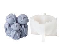 Silicone Mold Unique 3D Monk Shaped Silicone Mold for Wedding and Holiday Decorations Unique Monks Designs