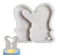 Silicone Mold,Valentine's Candle Mold, Love Heart Shape Craft Mold, Silicone Candle Molds, Christmas Dwarf Mold for Valentine's Day