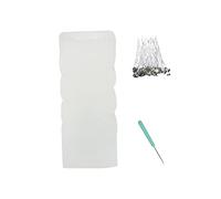 Silicone Mold Wax Kit with Wicks for Making Candles Arts Hand Epoxy Resin with Wick for Wax Homemade Table Top Decoration Plaster Ornament