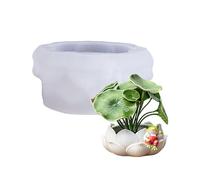 Silicone Mold with Flower Designs for Creating Resin Concrete Flower Pots Decoration Items Projects Lover Gift