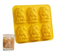 Silicone Molds 6 Cavities Nonstick Cute Religious Theme Molds Silicone Molds for Freezer Cocktail Bourbon Drink Juice Candy Chocolates Parties
