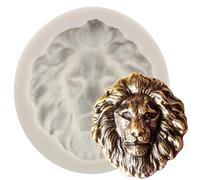 Silicone Molds,Chocolate Molds,5.6x5.3cm Lion Head Silicone Mold Cupcake Fondant Cake Border Decorating Tools Candy Resin Clay Mold Chocolate Mold