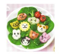 Silicone Molds DIY Boil Egg Egg Rice Hard Boiled 3D Cartoon Fish Car Heart Rabbit Bento Maker Rice Boiled Maker DIY Bento Mould Kitchen Accessor (F, One Size)