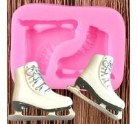 Silicone Molds,Epoxy Resin Molds,6x4.4cm Skates Silicone Molds Shoes Cake Fondant Mold Cake Decorating Tools Candy Resin Clay Chocolate Moulds