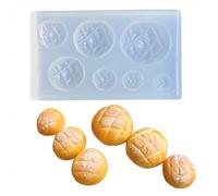 Silicone Molds epoxy Resin Moulds Beautiful Confections Silicone Mold Flexible Doll House Food Bread Toy Mold for Making Candy Chocolate Fondant