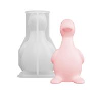 Silicone Molds for Candles - 3D Duck Reusable Easy Release Mold, Non Stick Wax Casting Tool, Creative DIY Candle Making Silicone Form | Candle Mold for Birthday, Party, Home Craft