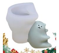 Silicone Molds for Candles,Silicone Candle Moulds, Bear Tree Shaped Christmas Silicone Moulds, Candle Wax Molds, Practical Epoxy Molding Moulds, Ornament Mould for