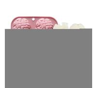 Silicone Molds for Chocolate - 4-Cavity Handmade 3D Brain Heart Molds for Epoxy Resin - Multi-Purpose Crafts Making Aid for Muffin Cement Clay Resin Pudding Soap Chocolate Dessert Jelly